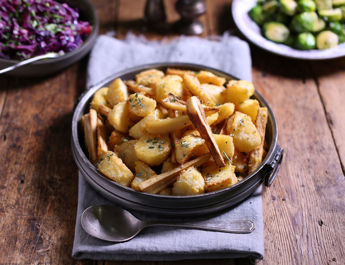 Rosemary Roast Spuds & 'Snips