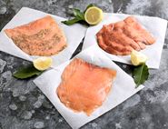 Smoked Salmon Christmas Trio, Land-Based Responsibly Farmed, Severn & Wye Smokery (300g)