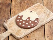 Milk & White Chocolate Christmas Pudding, Organic, Cocoa Loco (70g)