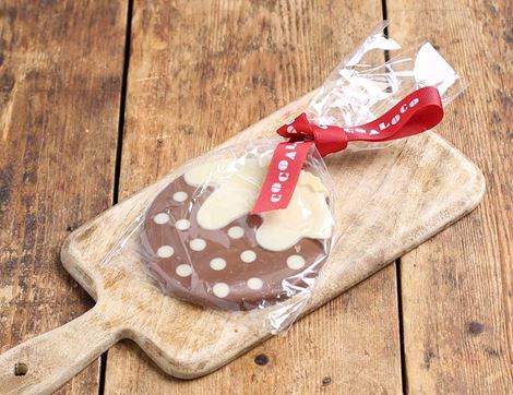 Milk & White Chocolate Christmas Pudding, Organic, Cocoa Loco (70g)