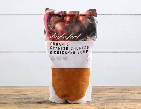 Spanish Chorizo & Chickpea Soup, Organic, Daylesford (500ml)