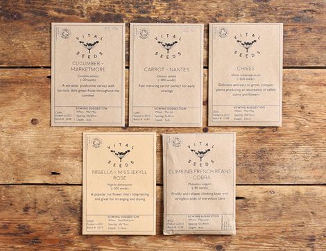 The Organic Companion Planting Seed Collection, Organic, Vital Seeds