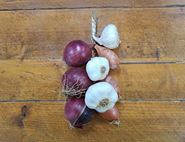 Garlic, Shallot & Red Onion String, Organic (500g)