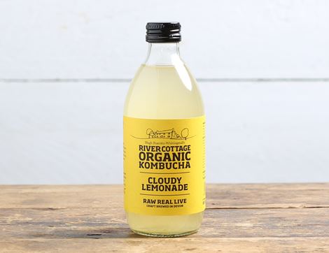 Cloudy Lemonade Kombucha, Organic, River Cottage (330ml)