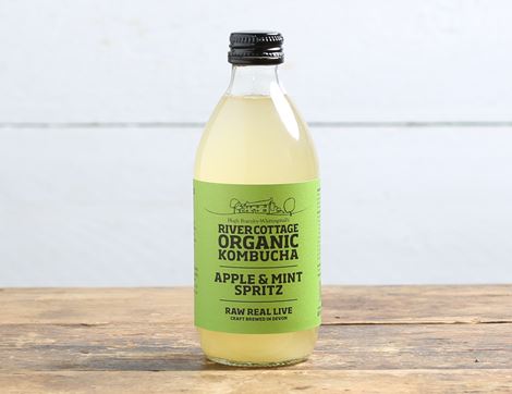 Apple & Mint Kombucha, Organic, River Cottage (330ml)