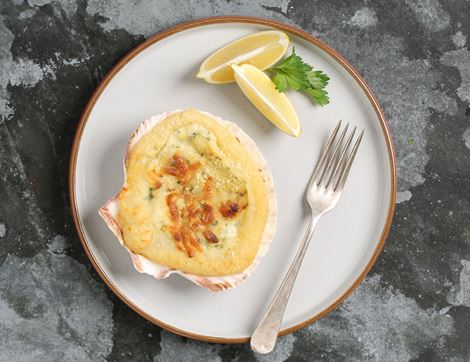 Seafood Gratin in a Scallop Shell, The Fish Society (200g)