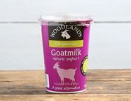 Goat Milk Natural Yoghurt, Organic, Woodlands Dairy (450g)