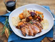 Spanish Pheasant with Parmesan Crisps