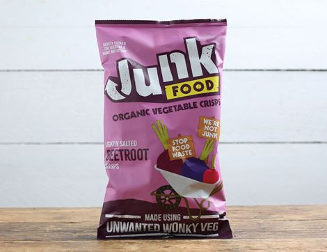 Beetroot Crisps, Organic, Junk Food (100g)
