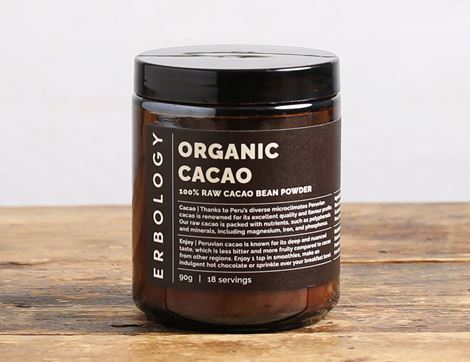 Raw Cacao Powder, Organic, Erbology (90g)