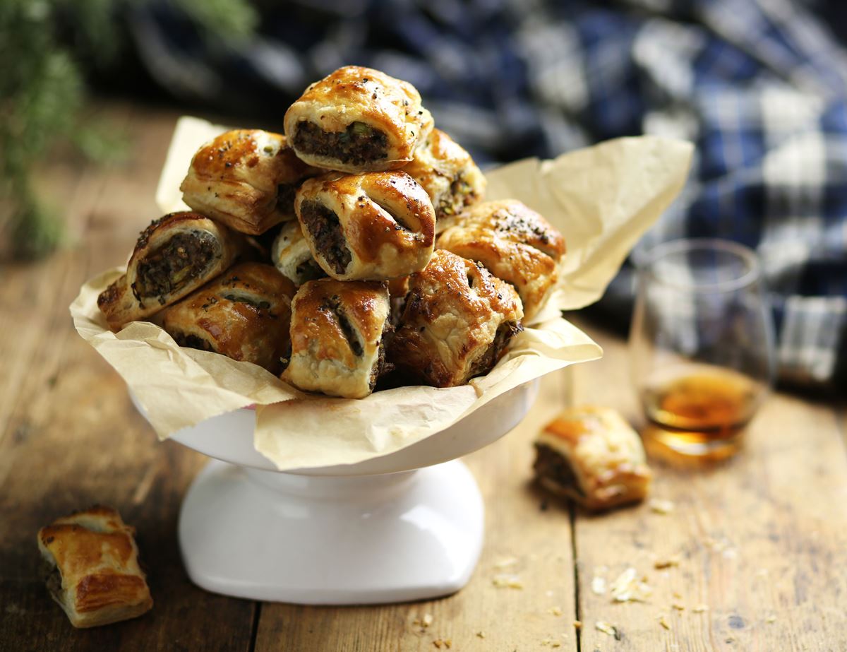 Haggis, Rosemary & Leek Sausage Rolls