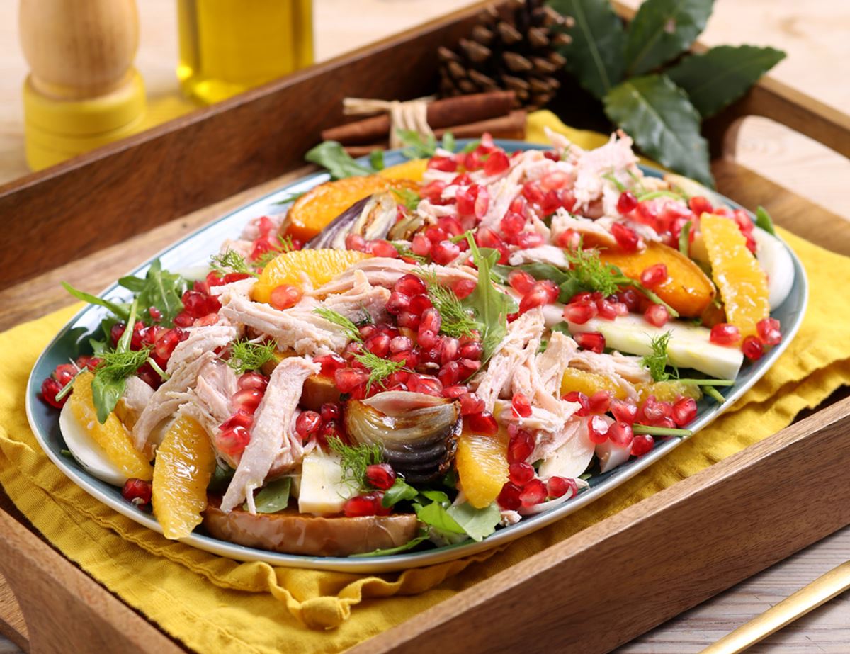 Turkey, Roast Squash & Fennel Salad