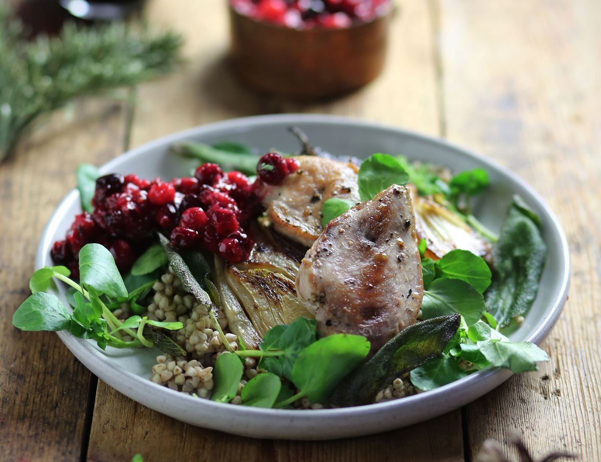 Wild Partridge Breasts with Cranberry Relish