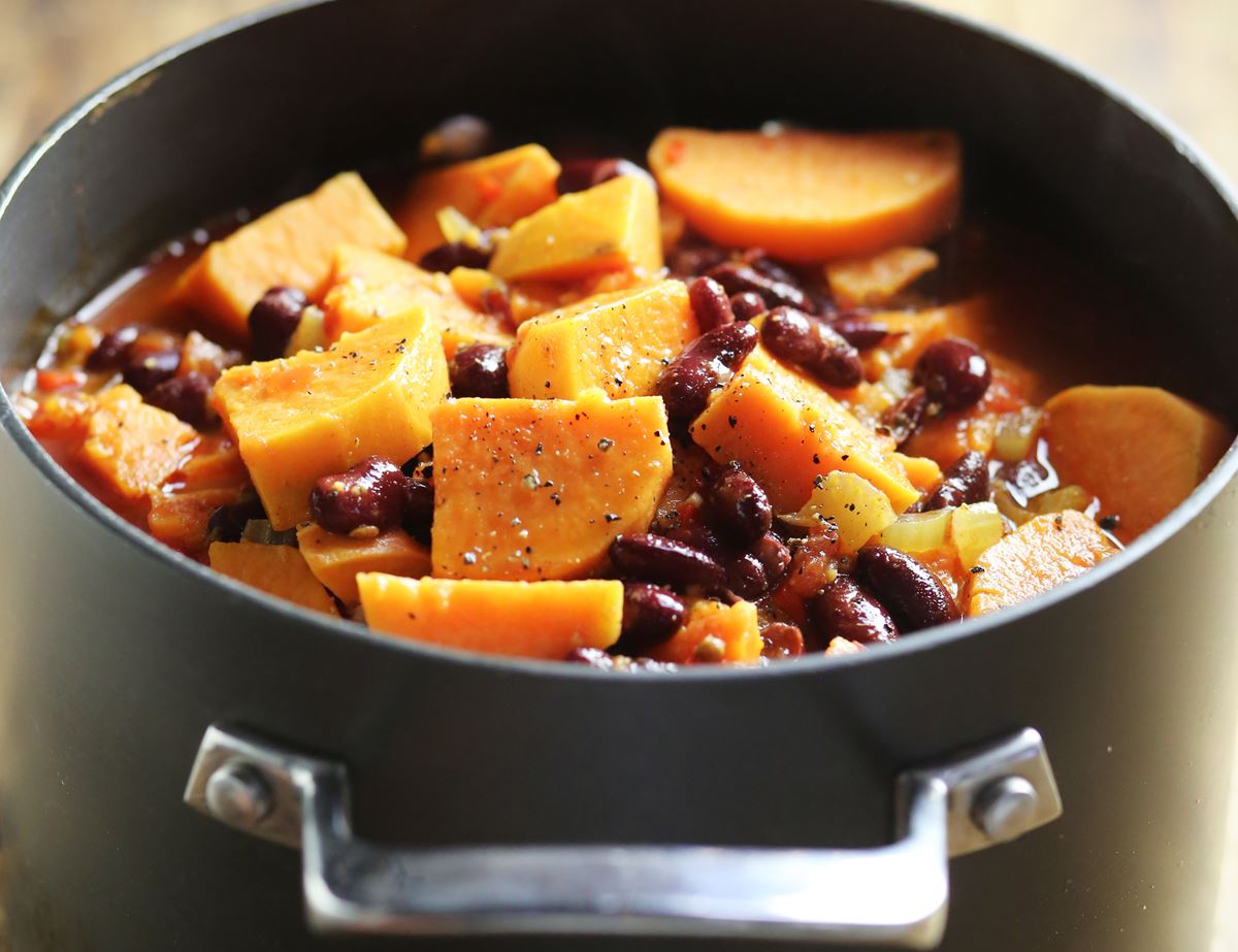 Mexican Bean & Sweet Potato Hot Pot