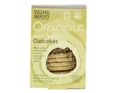 Savoury Seed Oatcakes, Village Bakery (250g)