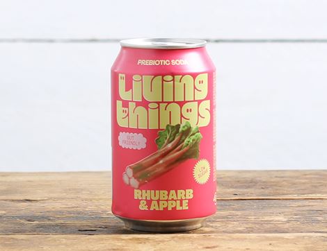 Rhubarb & Apple Soda, Non-Organic, Living Things (330ml)