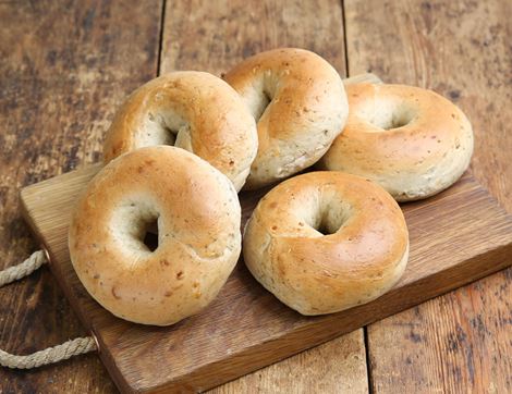Sage & Onion Bagels, Organic, Bagel Bakery (pack of 5)