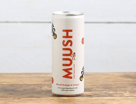 Blood Orange & Ginger Functional Soda, Non-Organic, MUUSH (250ml)