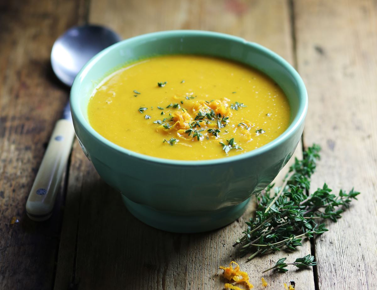 Carrot, Cardamom & Blood Orange Soup