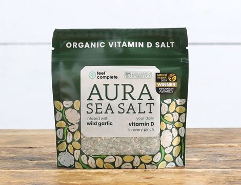 Aura Sea Salt with Wild Garlic, Organic, Feel Complete (80g)