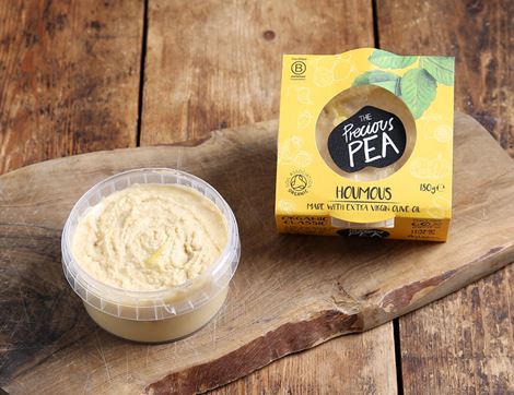 Houmous with Extra Virgin Olive Oil, Organic, The Precious Pea (180g)
