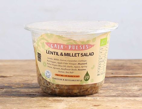 Lentil & Millet Superfood Salad, Organic, Gaia Pulses (280g)