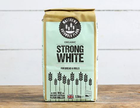 Strong White Flour, Organic, Matthews Cotswold Flour (1.5kg)