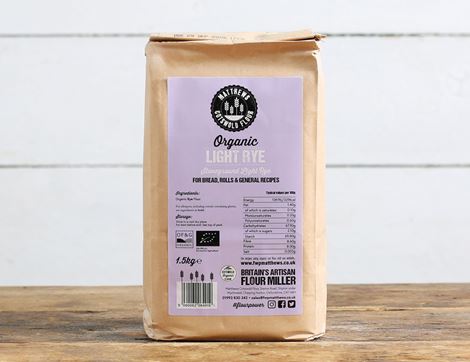Light Rye Flour, Organic, Matthews Cotswold Flour (1.5kg)