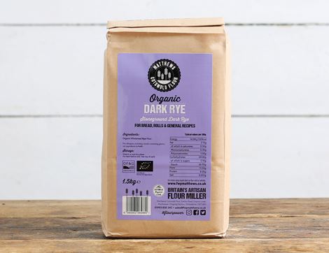 Dark Rye Flour, Organic, Matthews Cotswold Flour (1.5kg)
