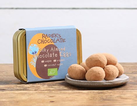 Almond Chocolate Eggs, Organic, Radeks (115g)
