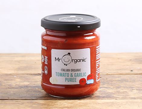 Tomato & Garlic Puree, Organic, Mr Organic (200g)