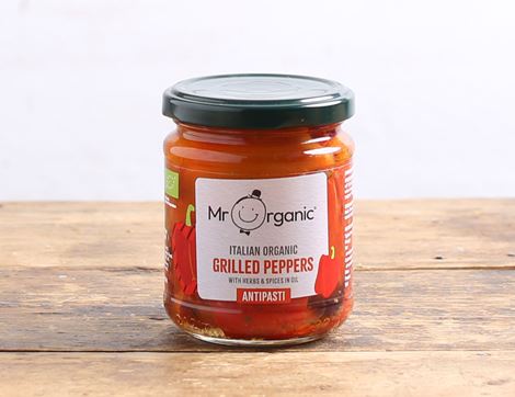 Grilled Peppers Antipasti, Organic, Mr Organic (190g)