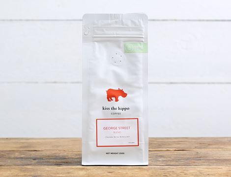 George Street Ground Coffee, Organic, Kiss the Hippo (250g)