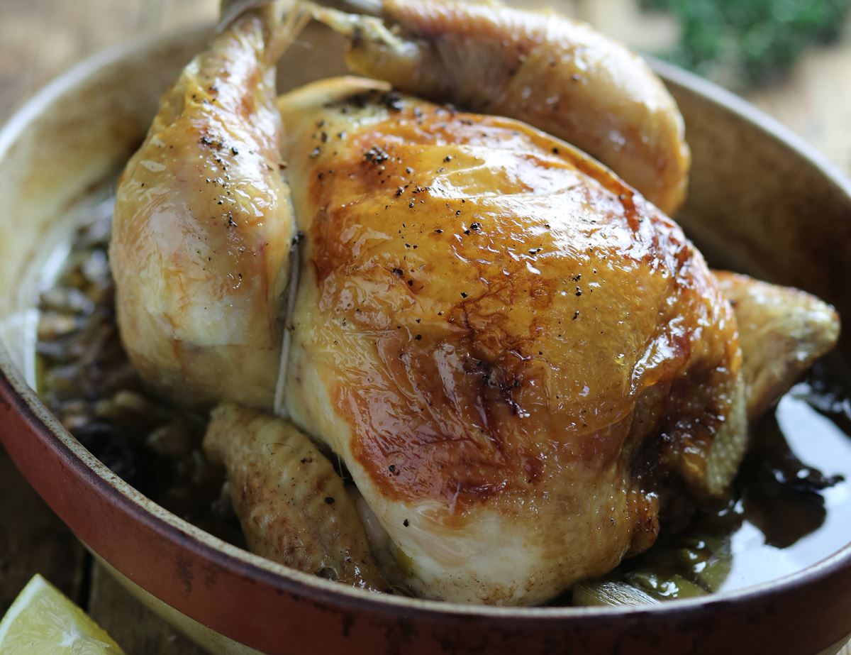Cock-A-Leekie Chicken Pot Roast