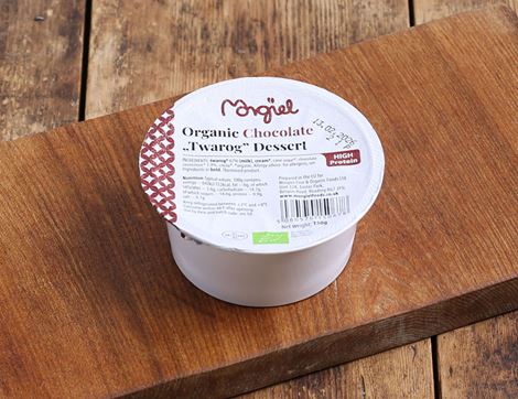 Chocolate Twarog Dessert, Organic, Morgiel (150g)