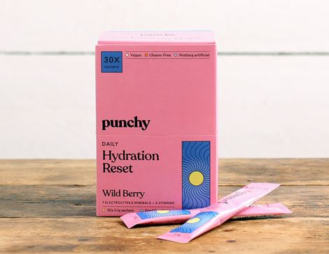 Wildberry Hydration Sachets, B Corp, Punchy (30 sachets)