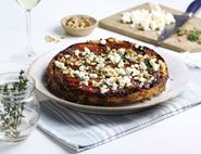 Spiced Carrot, Caramelised Onion & Feta Tarte Tatin