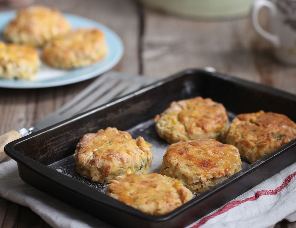 Sweetcorn and Cheddar Scones