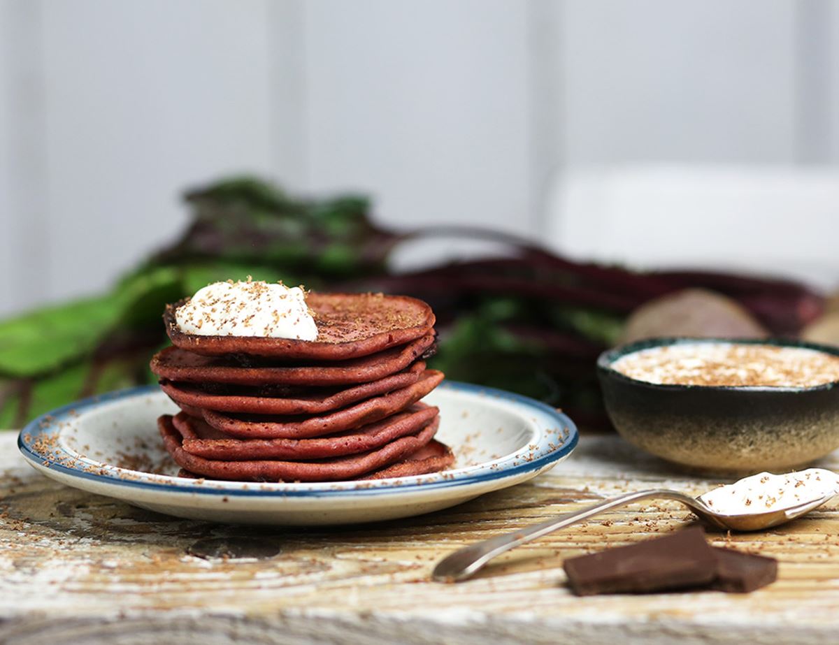 Red Velvet Pancakes