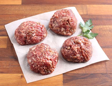 Beef Smash Burgers, Wild-Regenerative, Farm Wilder (450g, pack of 4)