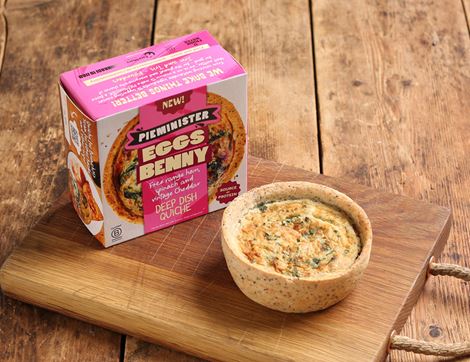 Eggs Benny Quiche, B Corp, Non-Organic, Pieminister (220g)