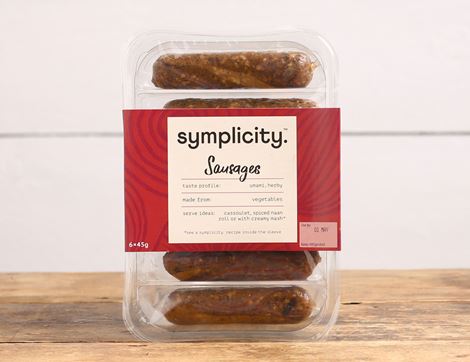 Fermented Vegetable Sausages, Non-Organic, Symplicity (270g)
