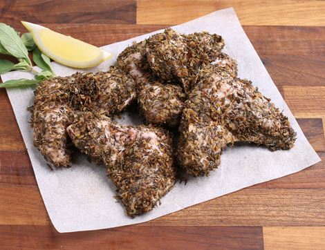 Garlic, Lemon & Thyme Chicken Wings, Organic, Daylesford (500g)