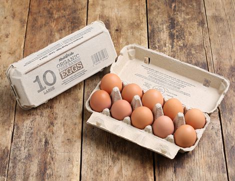 Eggs, Free Range, Organic, Abel & Cole (10 large)