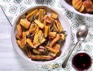 Parsnip Roasties with Lemon, Fennel & Thyme