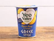 Greek Style with Alphonso Mango and Coconut Yogurt, Organic, Yeo Valley (450g)