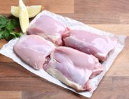Chicken Thighs, Boneless & Skinless, Abel & Cole (460g avg, pack of 4)