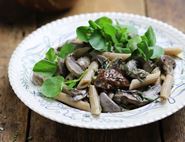 Penne with Garlicky Porcini Mushroom Sauce