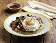 Toasted Buckwheat Polenta with Mushrooms & Fried Eggs