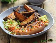 Barbecued Pork Belly with Pineapple Salsa